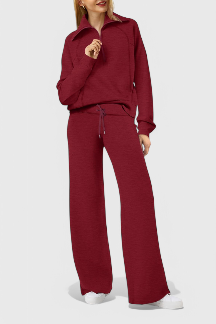 Conjunto de Lounge de Dos Piezas de Manga Larga Berken