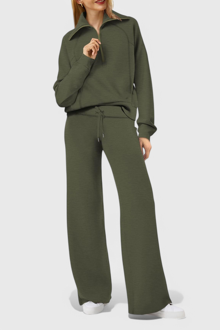 Conjunto de Lounge de Dos Piezas de Manga Larga Berken
