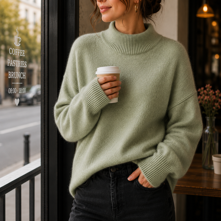 Juniper | Suéter de Cuello Alto Oversized para Mujeres
