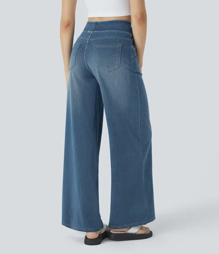 Laia | Jeans Wide Leg de Cintura Alta Mujer Pierna Ancha