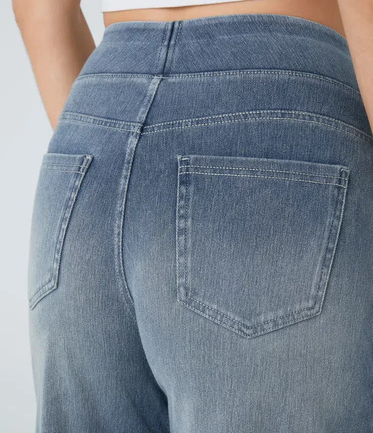 Laia | Jeans Wide Leg de Cintura Alta Mujer Pierna Ancha