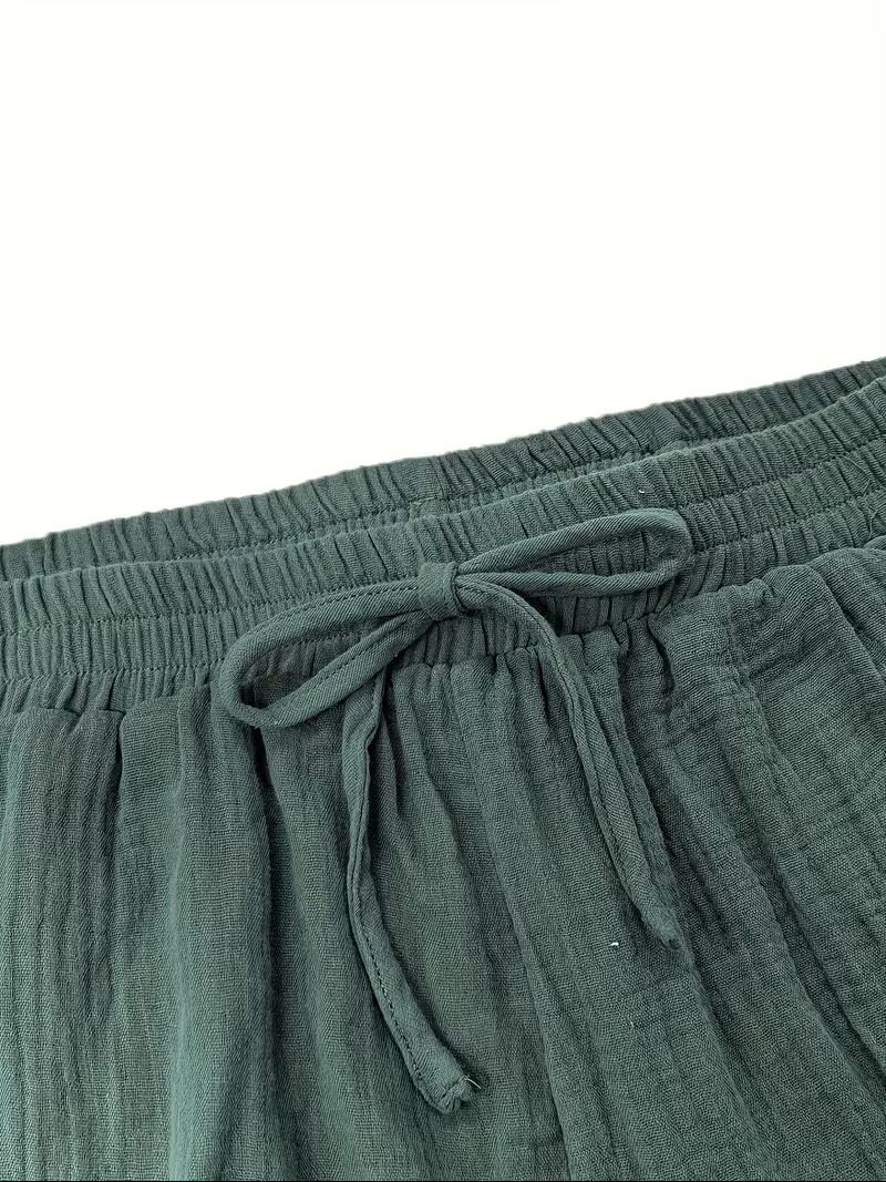 Leire | Conjunto Camisa y Short de Muselina Mujer Manga Larga