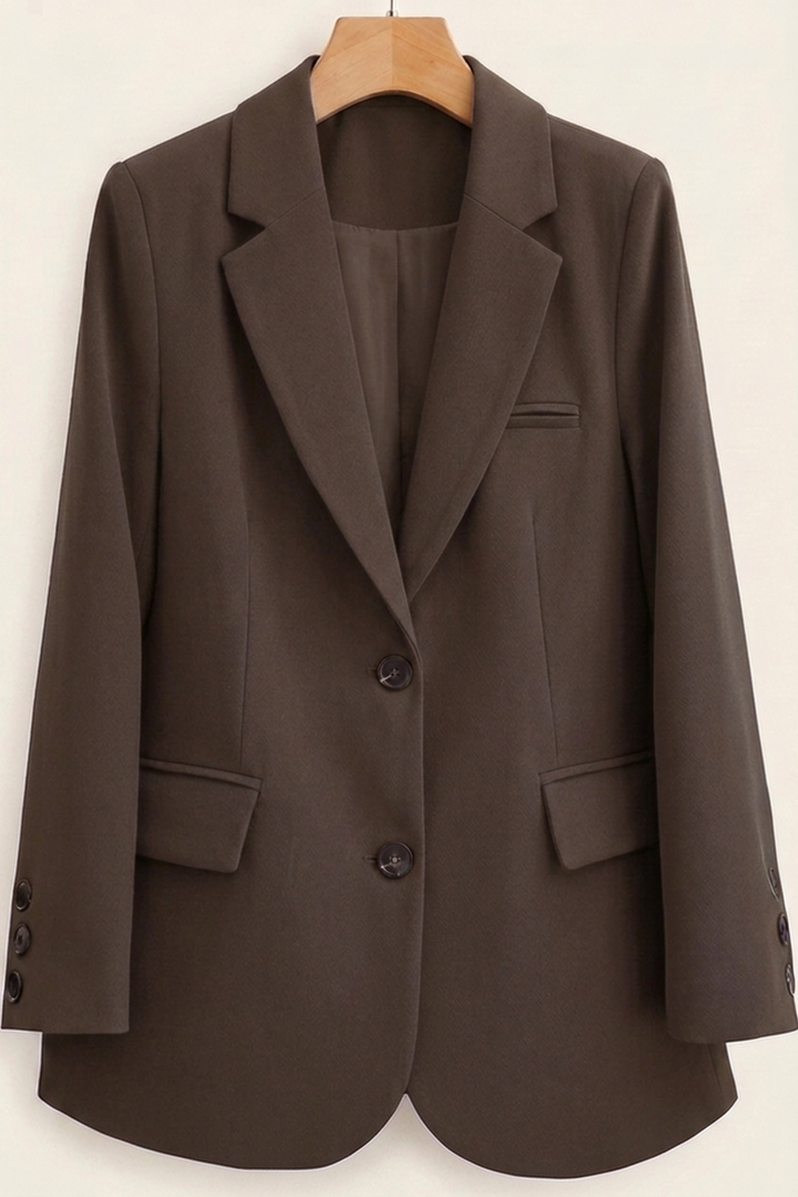 Lidia | Chaqueta Americana de Dos Botones Mujer Cuello Solapa
