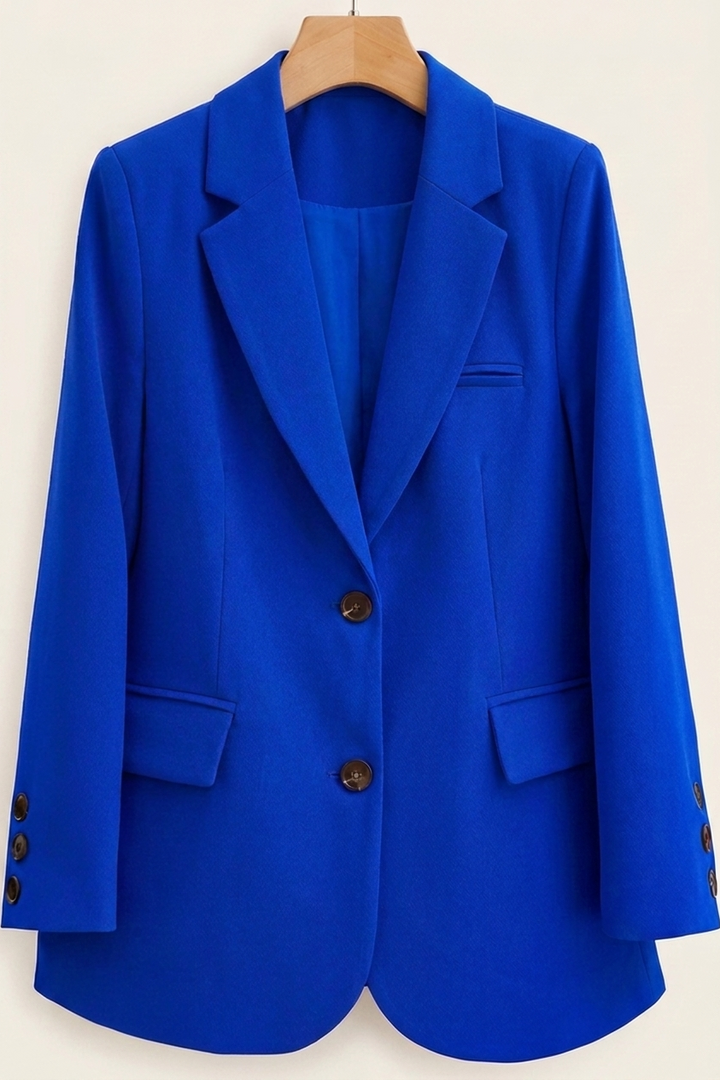 Lidia | Chaqueta Americana de Dos Botones Mujer Cuello Solapa