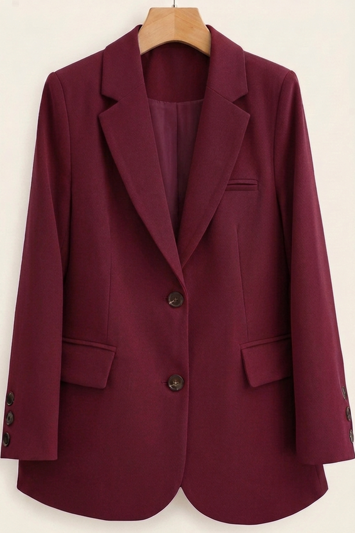 Lidia | Chaqueta Americana de Dos Botones Mujer Cuello Solapa