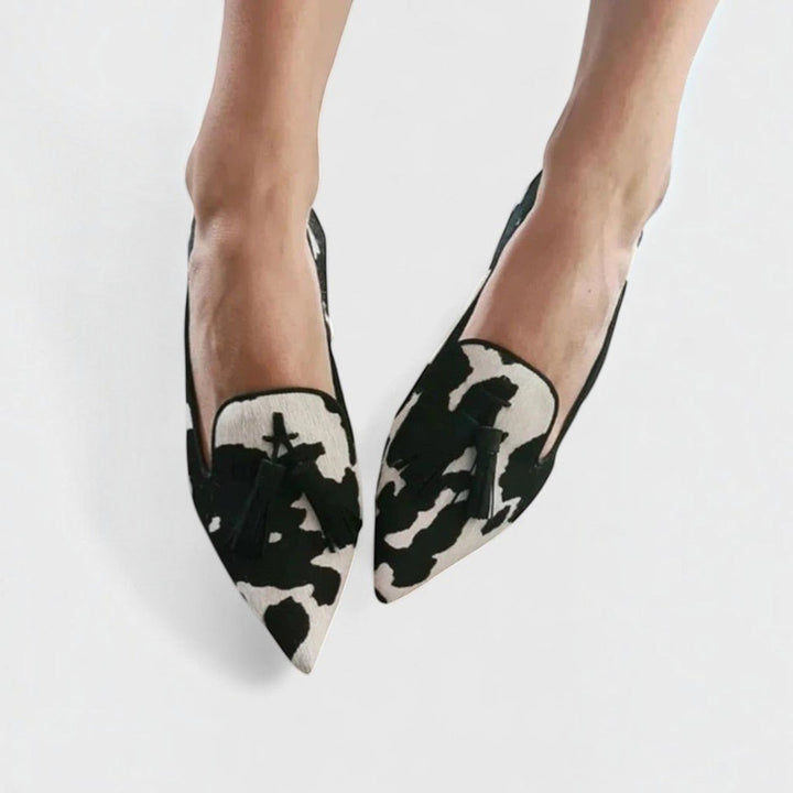 Laura | Mocasines de Leopardo con Borlas