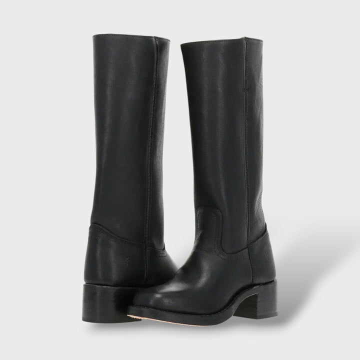 Lola | Botas Camperas de Piel Mujer Caña Alta