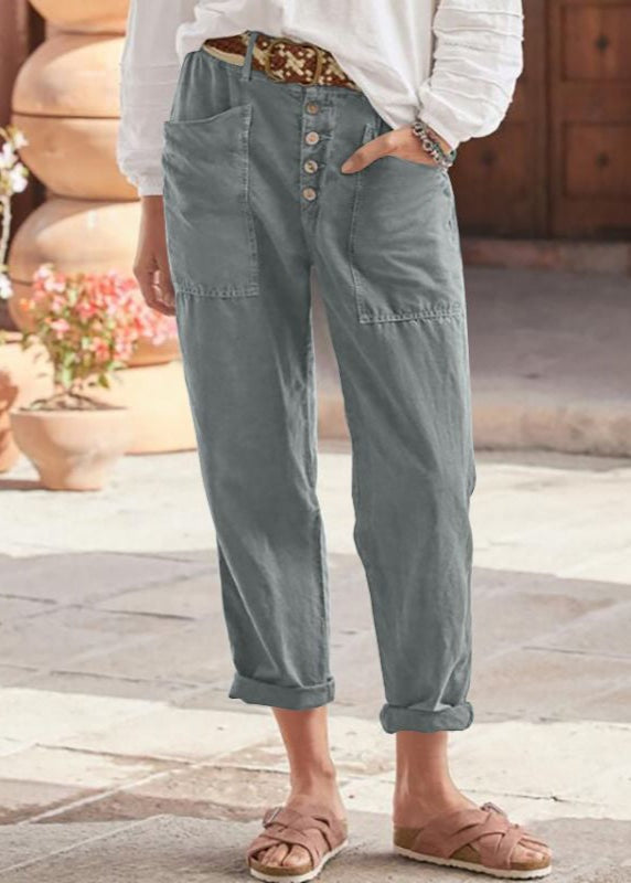 Lorena | Pantalón Chino Casual Mujer Bolsillos Delanteros