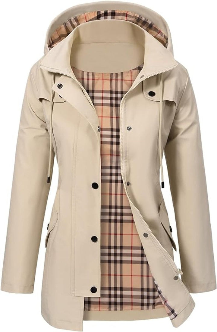 Naia | Anorak Impermeable Mujer con Capucha Cortavientos