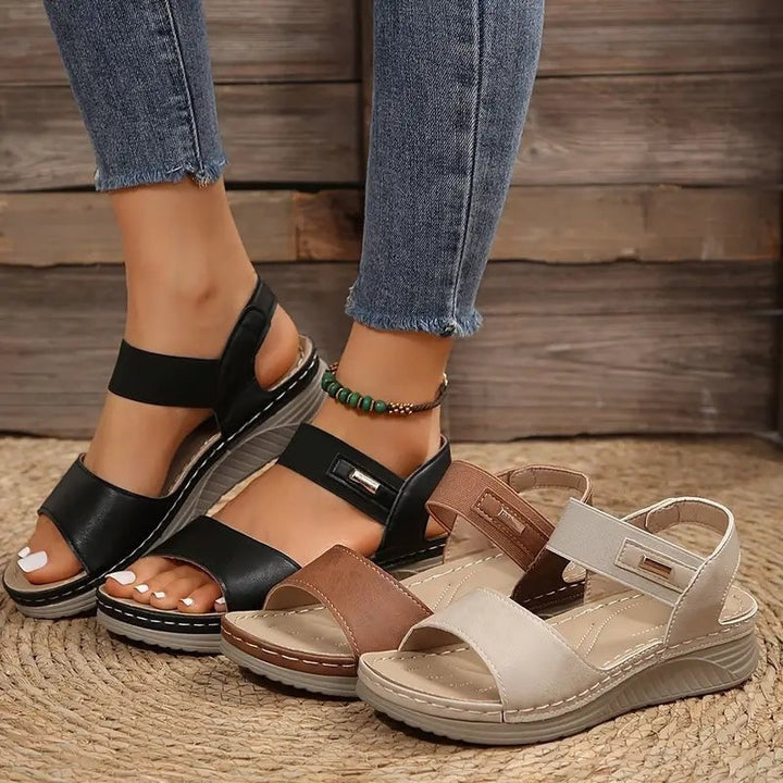 Beatriz | Sandalias Planas de Confort Mujer Tiras Ajustables