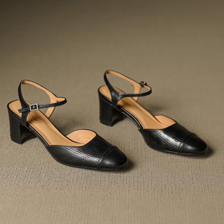 Tacones de Cuero Auténtico Valery