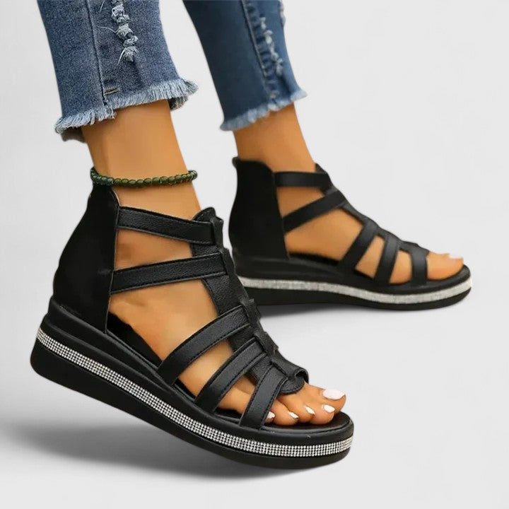 Kendall | Sandalias Ortopédicas con Strass