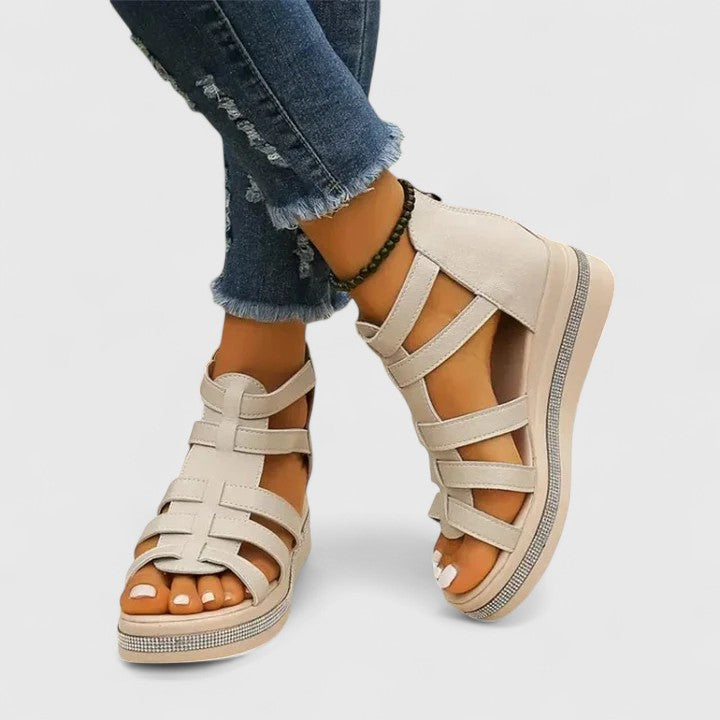 Kendall | Sandalias Ortopédicas con Strass