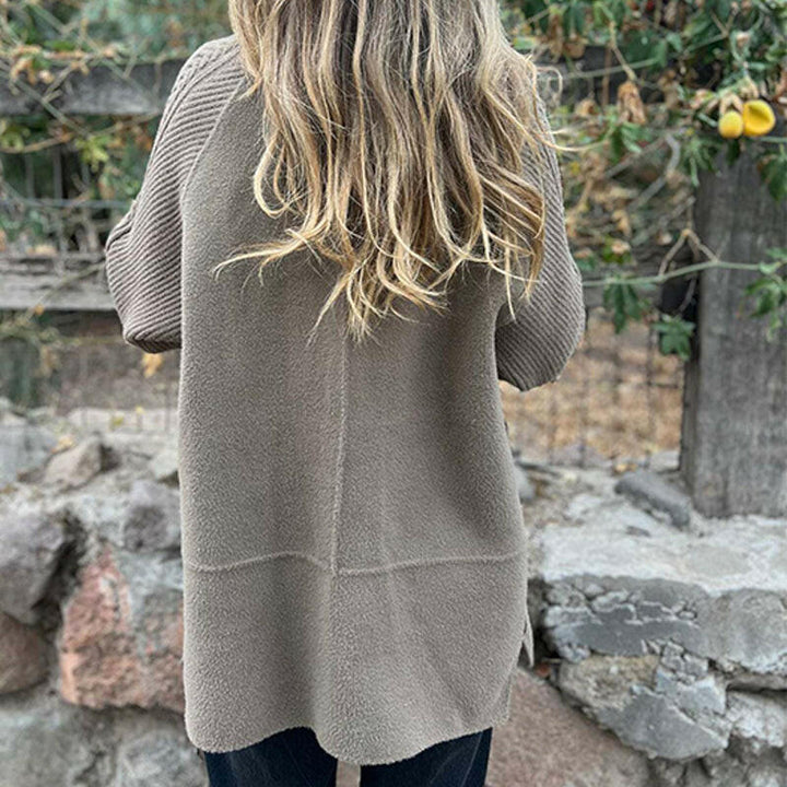 Elara Elegante Midi Abrigo Estilo y Clase Damas