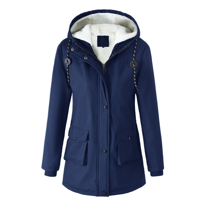 Abrigo de Dama Cálido con Capucha — Parka Cómoda de Otoño