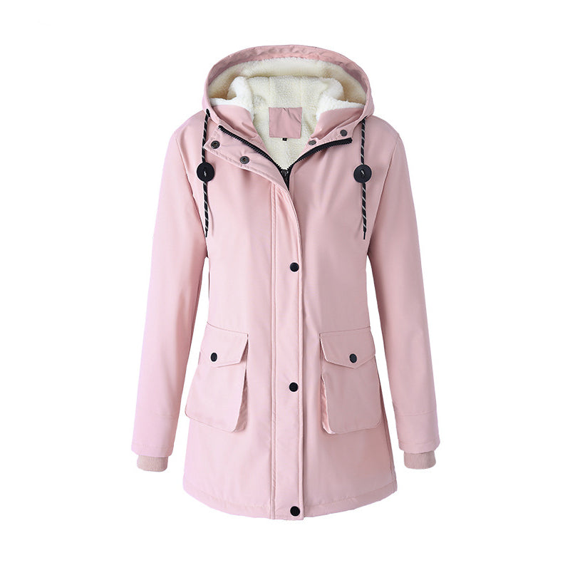 Abrigo de Dama Cálido con Capucha — Parka Cómoda de Otoño