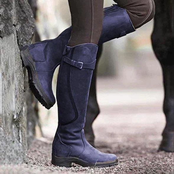 Amalia | Botas de equitación de cuero impermeable